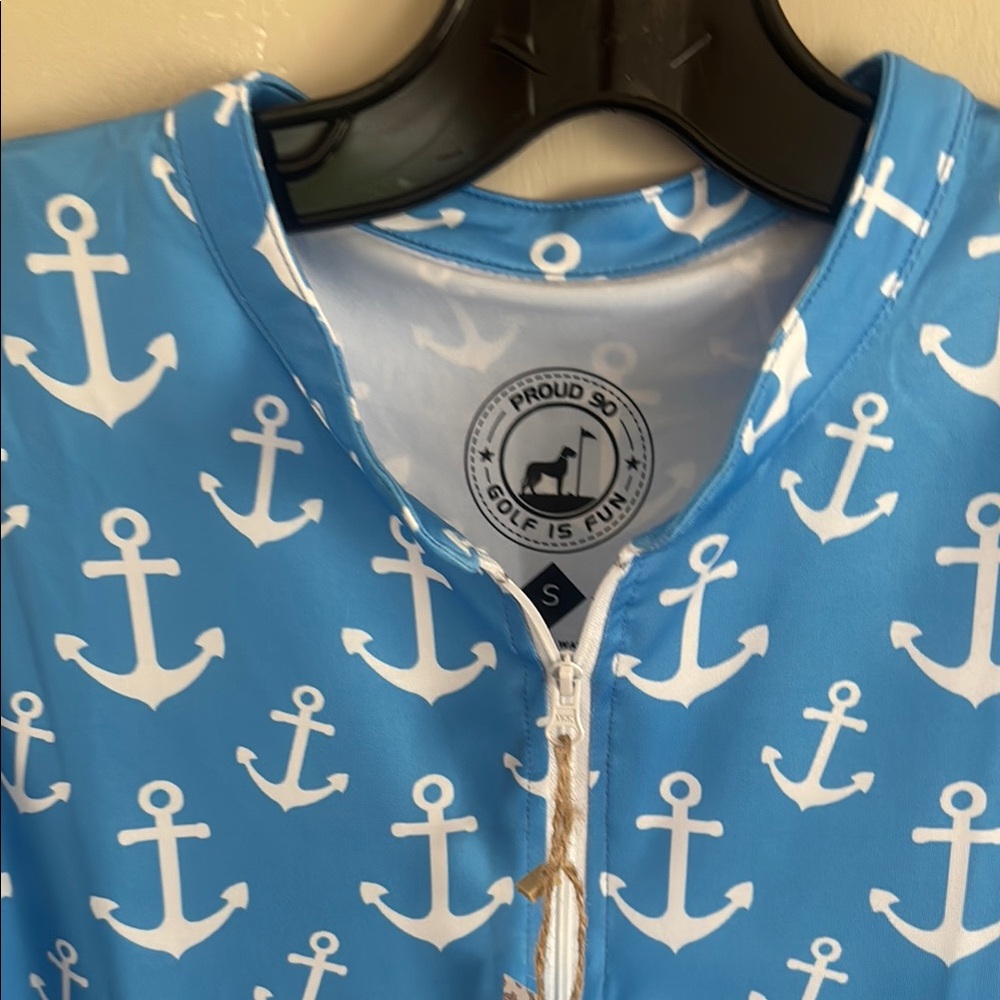 Proud 90 Blue Anchor golf polo - Picture 3 of 4